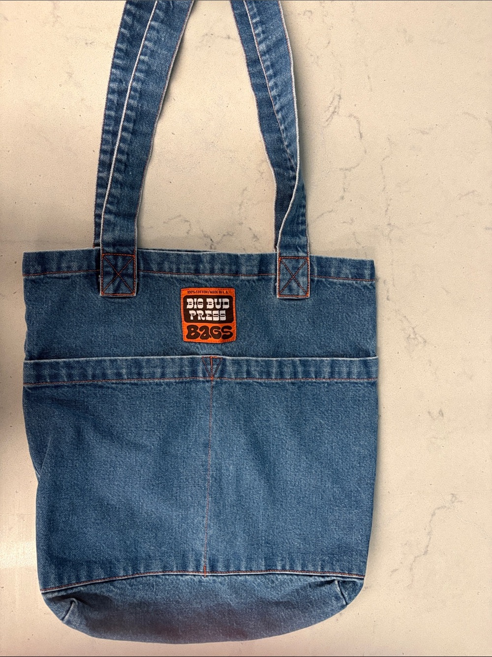 Big Bud Press Large Denim Tote Bag